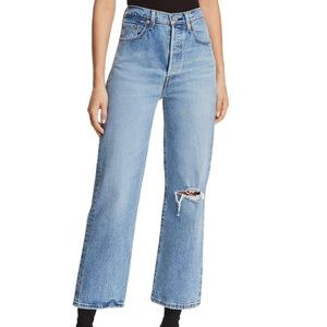 LEVI’S Ribcage Straight Ankle Jeans